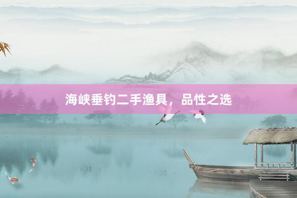 海峡垂钓二手渔具，品性之选